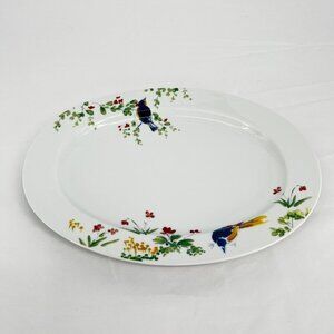 Paula Deen Spring Medley Oval‎ Platter 18" Microwave/Oven/Dishwasher Safe